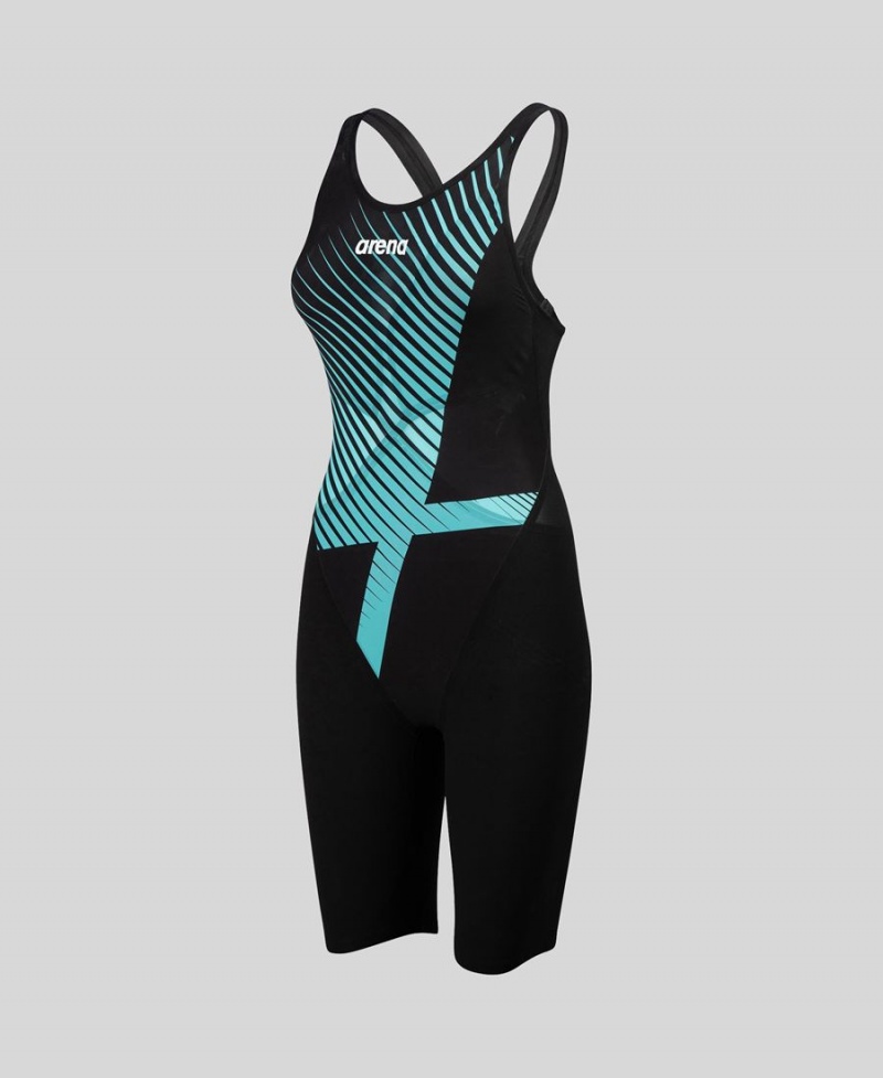 Bleu Noir Combinaison Natation Arena Powerskin Carbon Glide Open Back - UQR-3078572