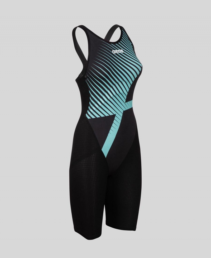 Bleu Noir Combinaison Natation Arena Powerskin Carbon Core FX Open Back - MCG-1871323