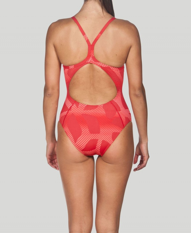 Rouge Maillot de Bain Arena Spider Light Drop Back - UOW-1935984