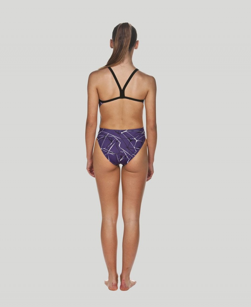 Violette Noir Maillot de Bain Arena D'eau Challenge Back - ANM-6140345