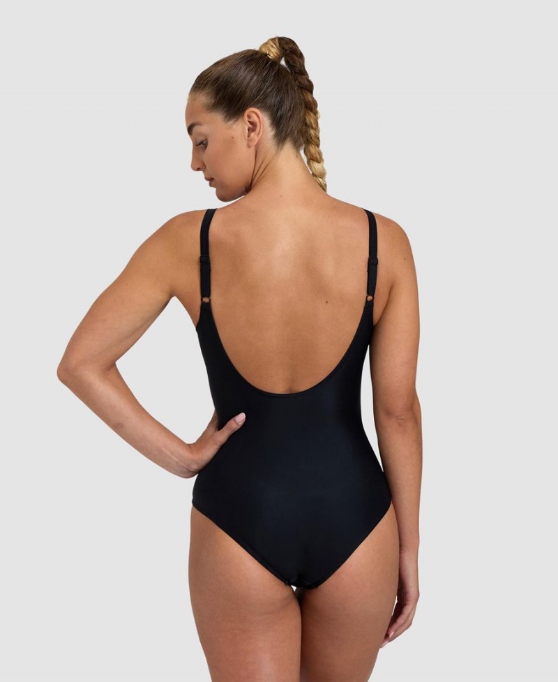 Noir Maillot de Bain Arena Imprint U Back - AMF-4876324