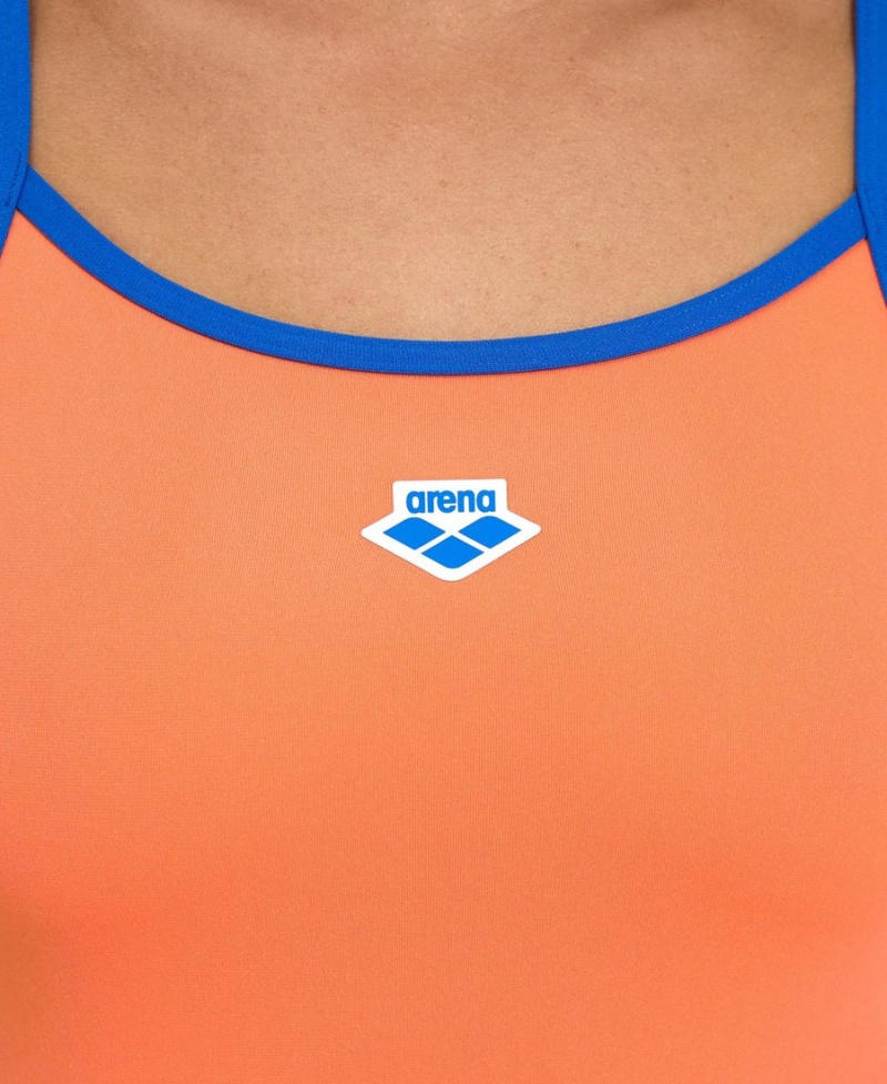 Orange Bleu Maillot de Bain Arena Icons Super Fly Back Solid - WCC-8959156