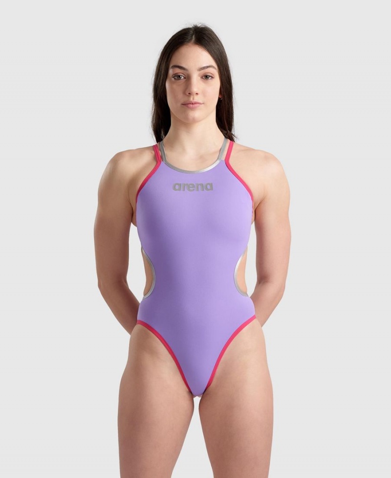 Violette Rouge Maillot de Bain Arena One Double Cross Back - VAM-2703549