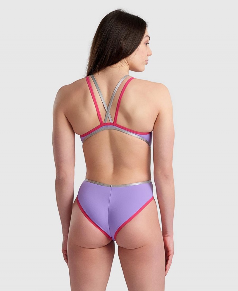 Violette Rouge Maillot de Bain Arena One Double Cross Back - VAM-2703549