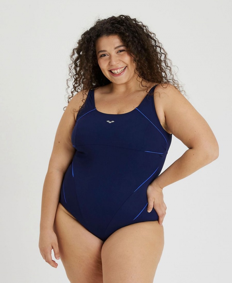 Bleu Marine Maillot de Bain Arena BodyLift Jewel Plus - BYV-1840141