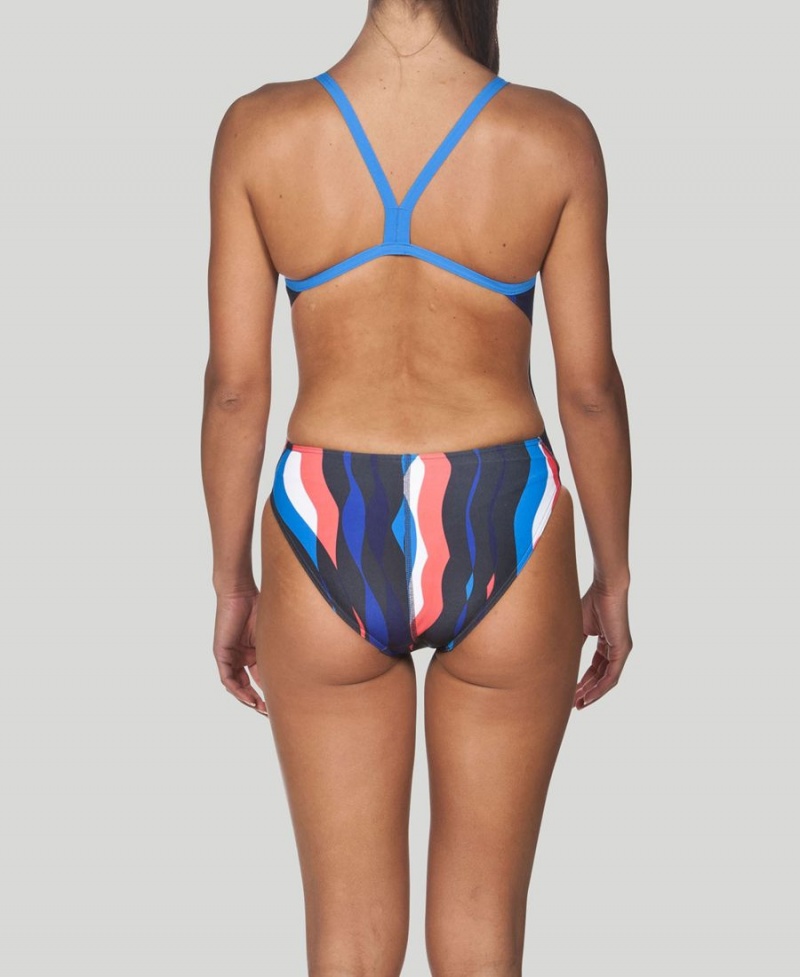 Bleu Rose Maillot de Bain Arena Wavy D'eau Challenge Back - TUG-4794897