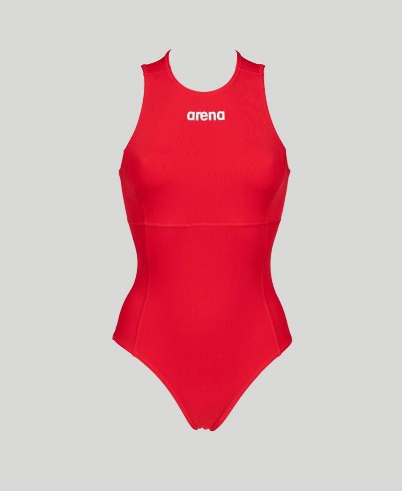 Rouge Maillot de Bain Arena Solid Waterpolo - IPP-3440172