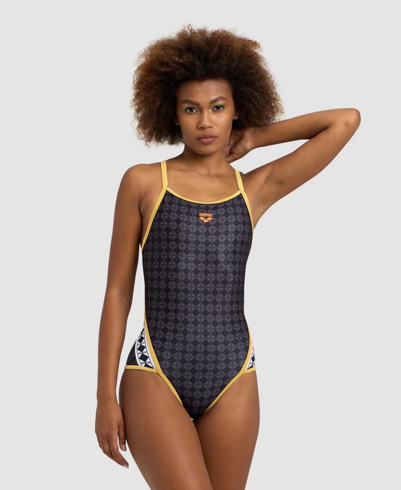 Noir Multicolore Maillot de Bain Arena 50th Superfly Back - MQZ-2765178