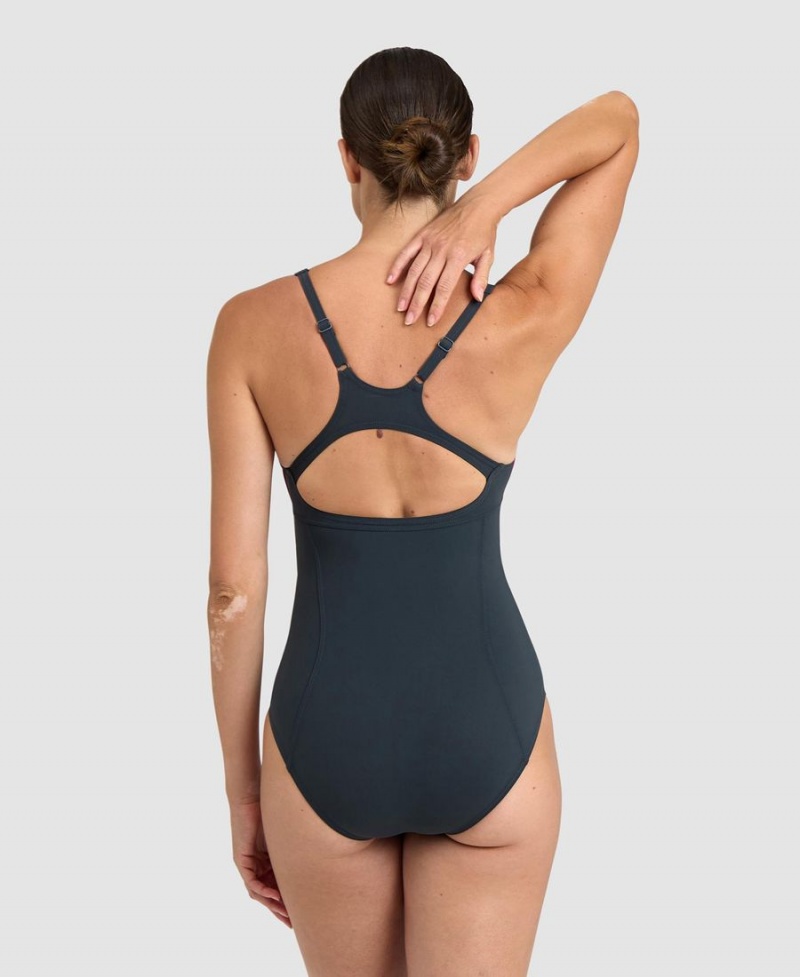 Grise Maillot de Bain Arena Marina Eye Back - WXY-8180943