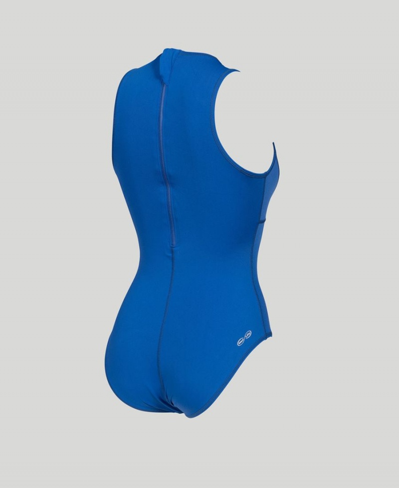 Bleu Maillot de Bain Arena Solid Waterpolo - JIW-0111673