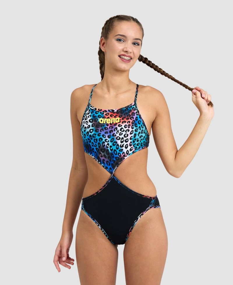 Noir Multicolore Maillot de Bain Arena Rule Breaker Twist'N'Mix - HPD-5349680