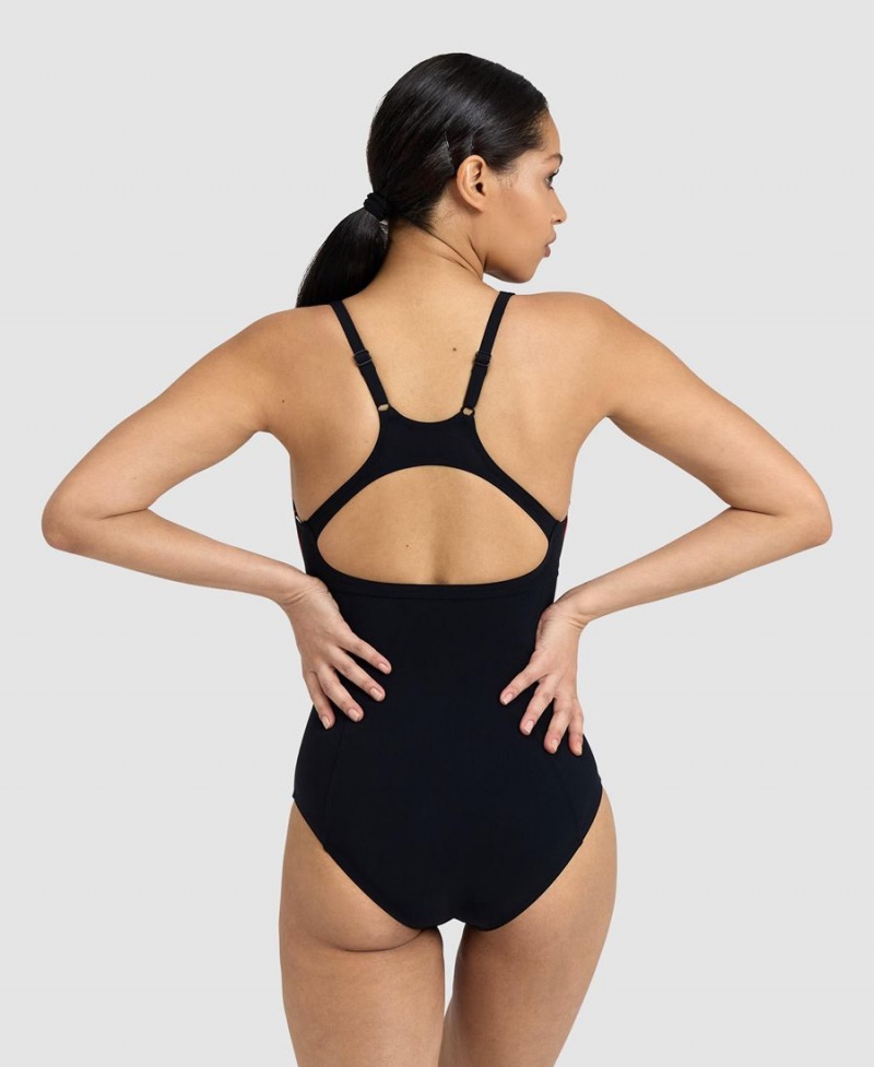 Noir Maillot de Bain Arena Marina Eye Back - ABN-0753840