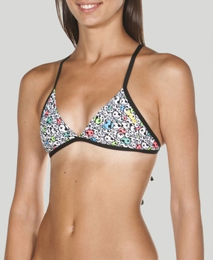 Blanche Multicolore Haut de Bikini Arena Triangle Feel - XEW-1748507