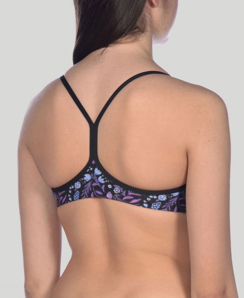 Noir Multicolore Haut de Bikini Arena BE Bandeau - MBF-2936087