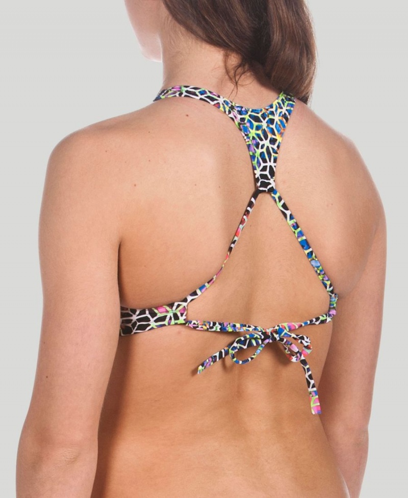 Noir Multicolore Haut de Bikini Arena Crop Think - OTP-0635799