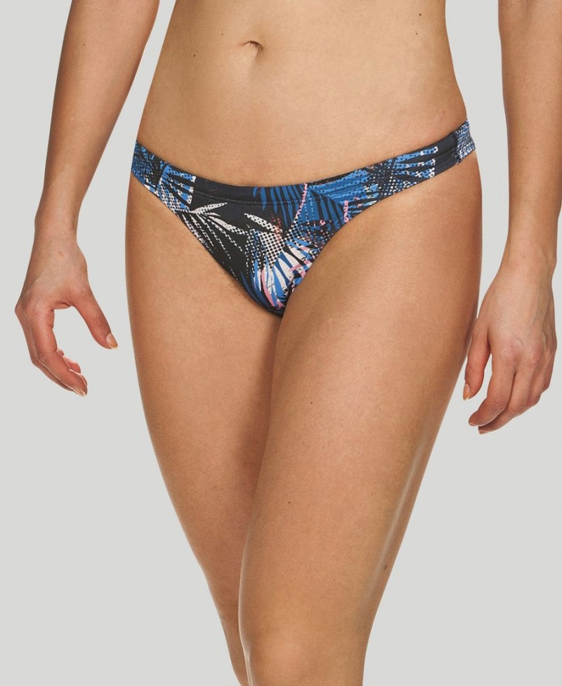 Bleu Marine Multicolore Bas de Bikini Arena Floral Allover - IJK-5748398