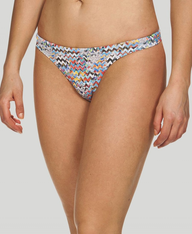 Grise Multicolore Bas de Bikini Arena Ethno Zigzag - GLF-8311519