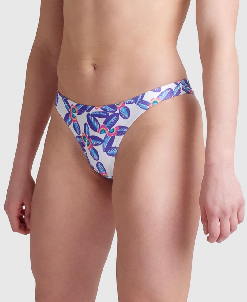 Bleu Multicolore Bas de Bikini Arena Allover - SKH-2513204