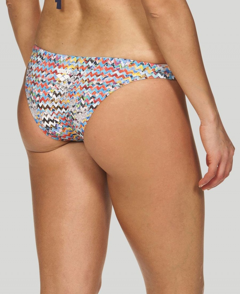 Grise Multicolore Bas de Bikini Arena Ethno Zigzag - GLF-8311519