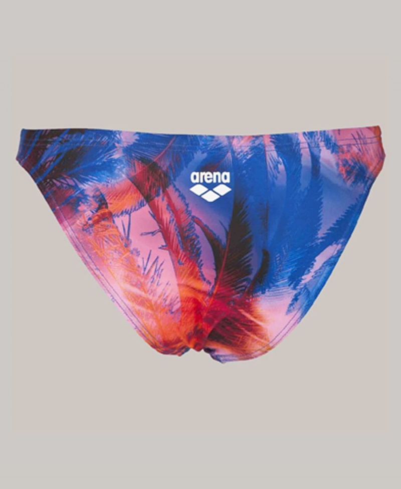 Turquoise Multicolore Bas de Bikini Arena Palm - DOX-0373630