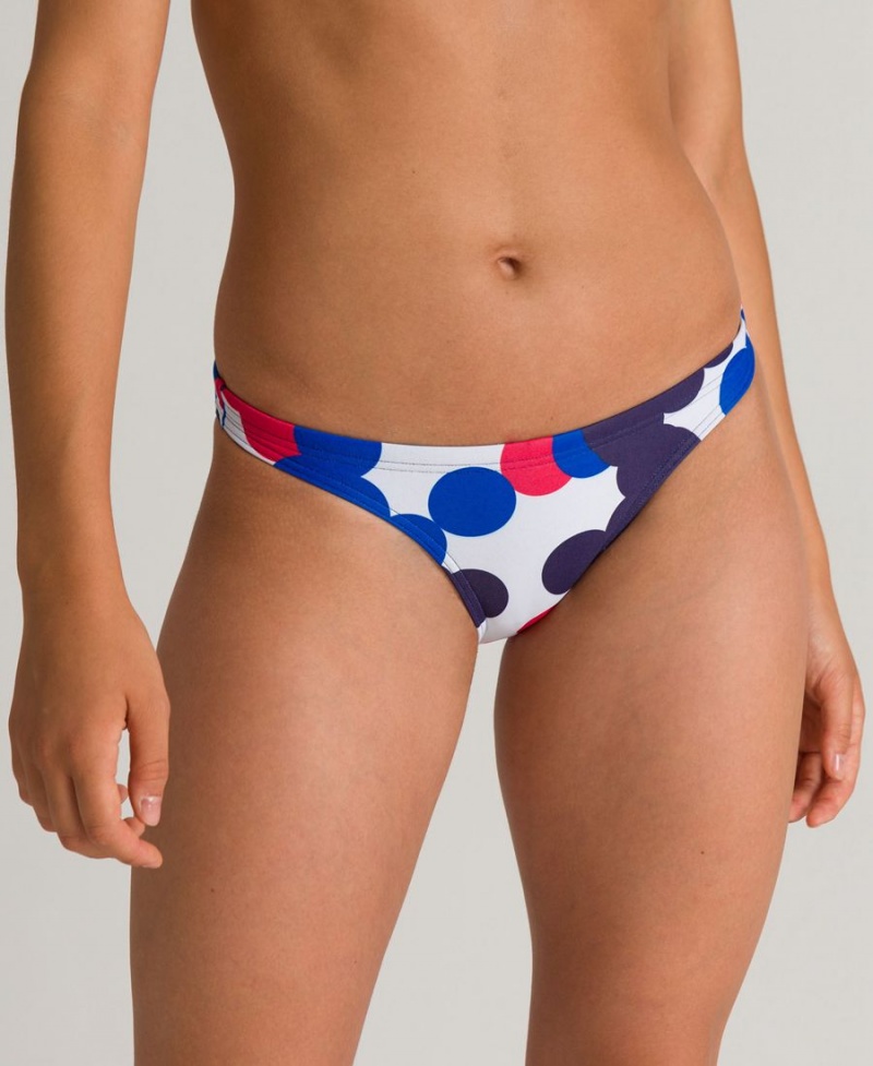 Bleu Marine Multicolore Bas de Bikini Arena USA Dots - JST-3779172