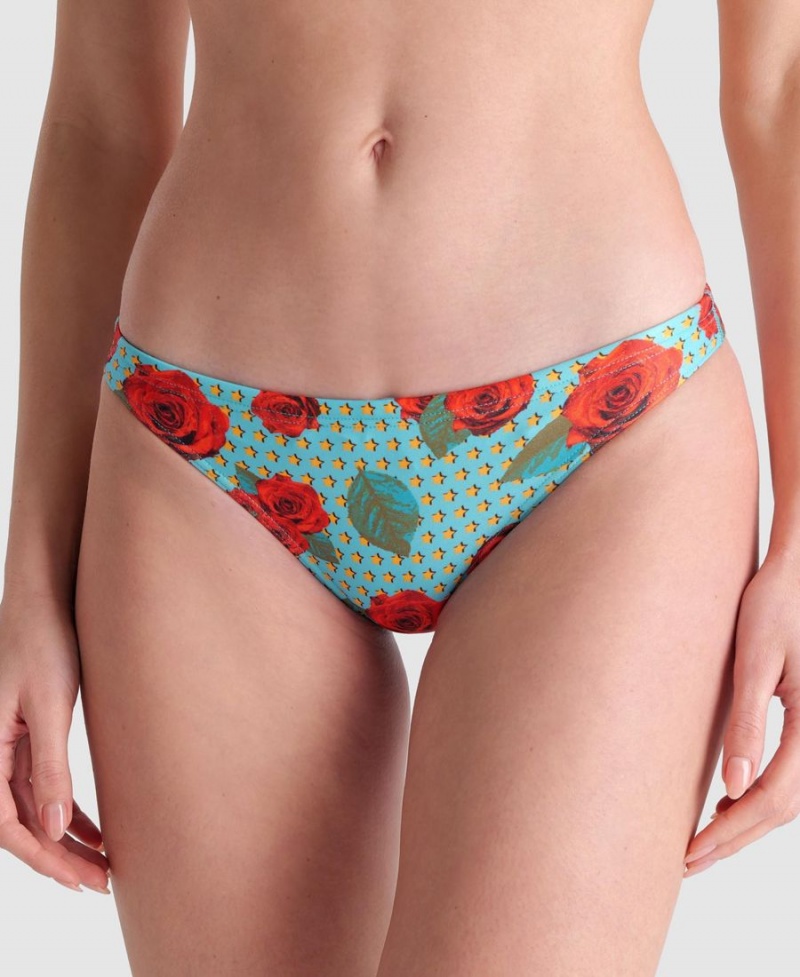 Turquoise Multicolore Bas de Bikini Arena Real - XYF-7079107