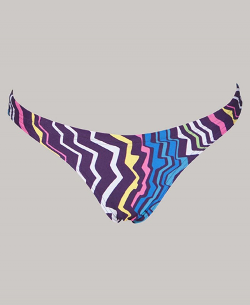 Violette Bleu Bas de Bikini Arena Zig Zag - OJM-3659242