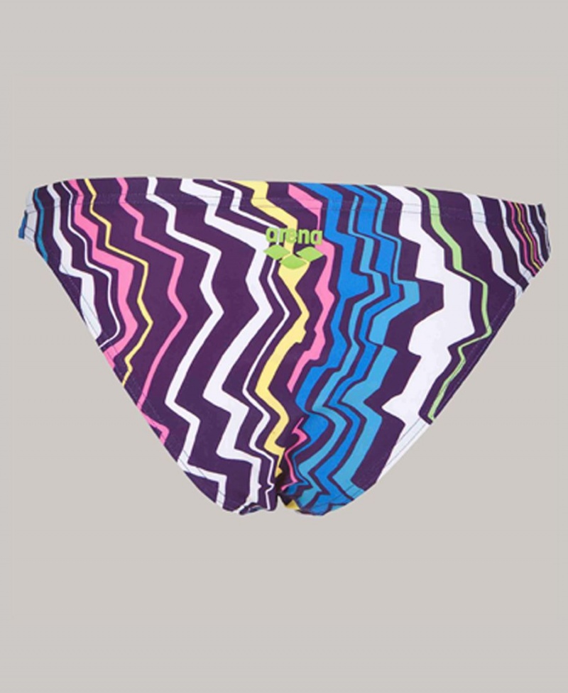 Violette Bleu Bas de Bikini Arena Zig Zag - OJM-3659242