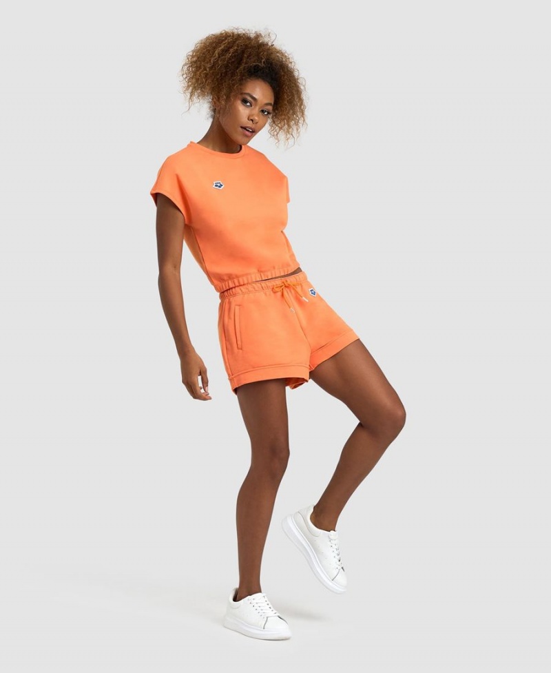 Orange T-Shirt Arena Icons Crop - CKK-1437609