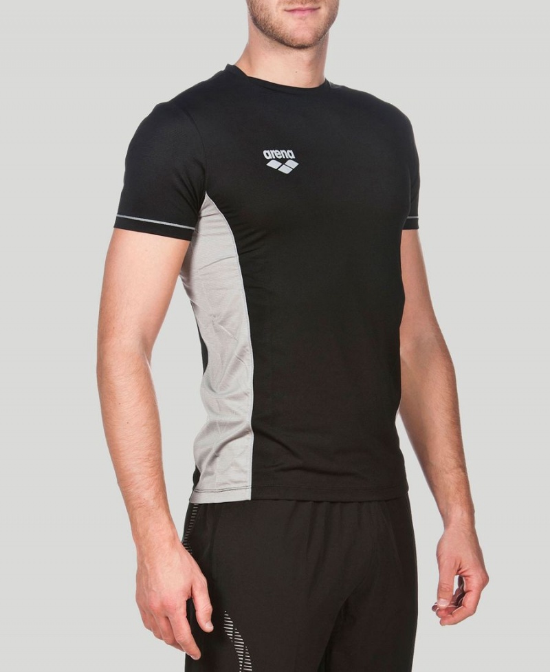 Noir T-Shirt Arena Team Line Tech Corta Sleeve - HXO-6915165