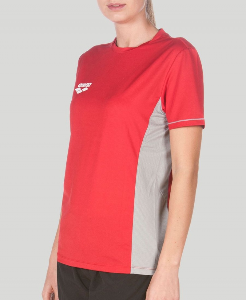 Rouge T-Shirt Arena Team Line Tech Corta Sleeve - KPC-1429434