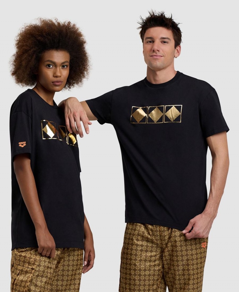 Noir T-Shirt Arena 50th Anniversary Gold - RGD-6797157