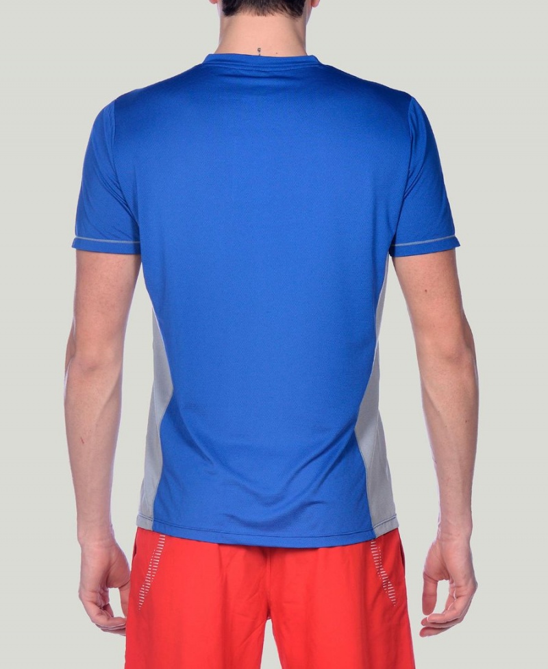 Bleu T-Shirt Arena Team Line Tech Corta Sleeve - KJG-4969822