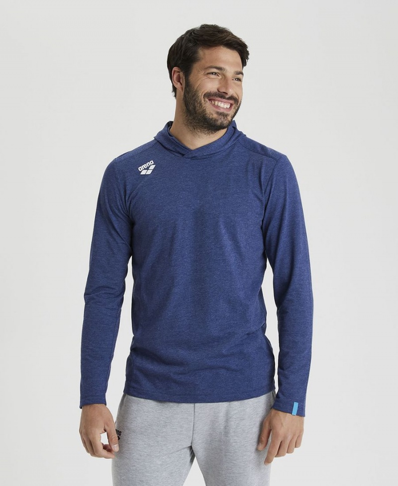 Bleu Marine T-Shirt Arena Team Encapuchonné Panel - XPS-9482134