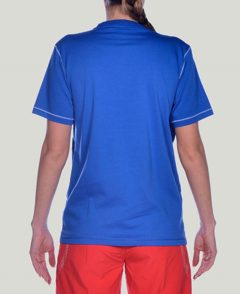 Bleu T-Shirt Arena Team Line Corta Sleeve - UGR-6317120