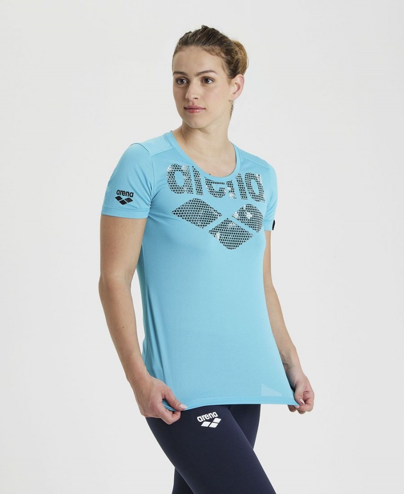 Turquoise T-Shirt Arena Sport Cool - RAH-0048938