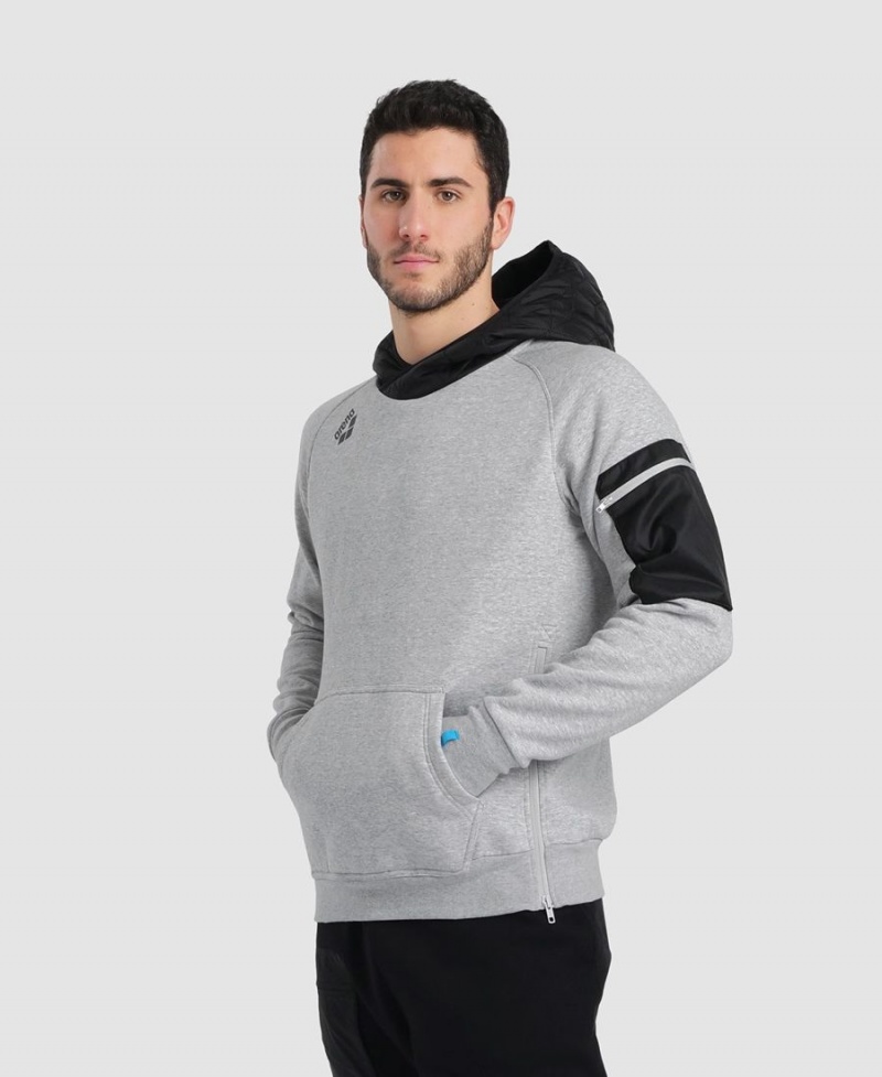 Grise Sweatshirt Arena Encapuchonné Tech - ZHB-2104454