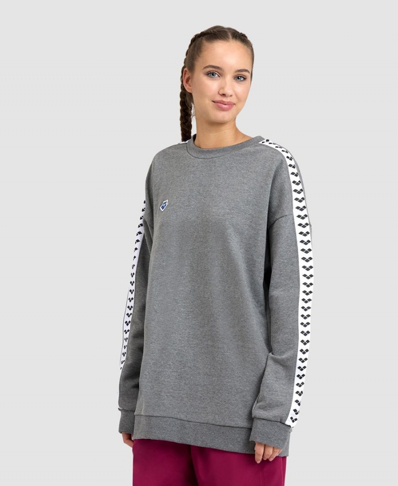 Grise Blanche Sweatshirt Arena Oversized Team - PAU-8528925