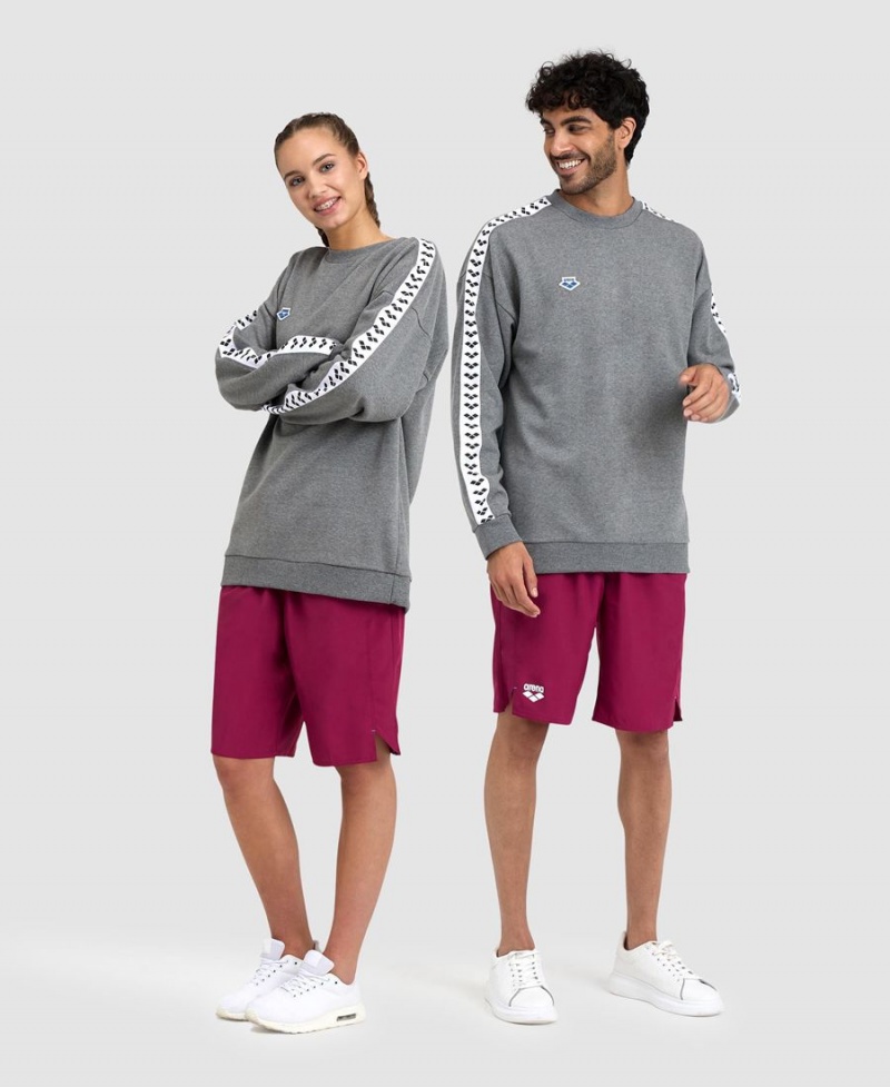 Grise Blanche Sweatshirt Arena Oversized Team - PAU-8528925