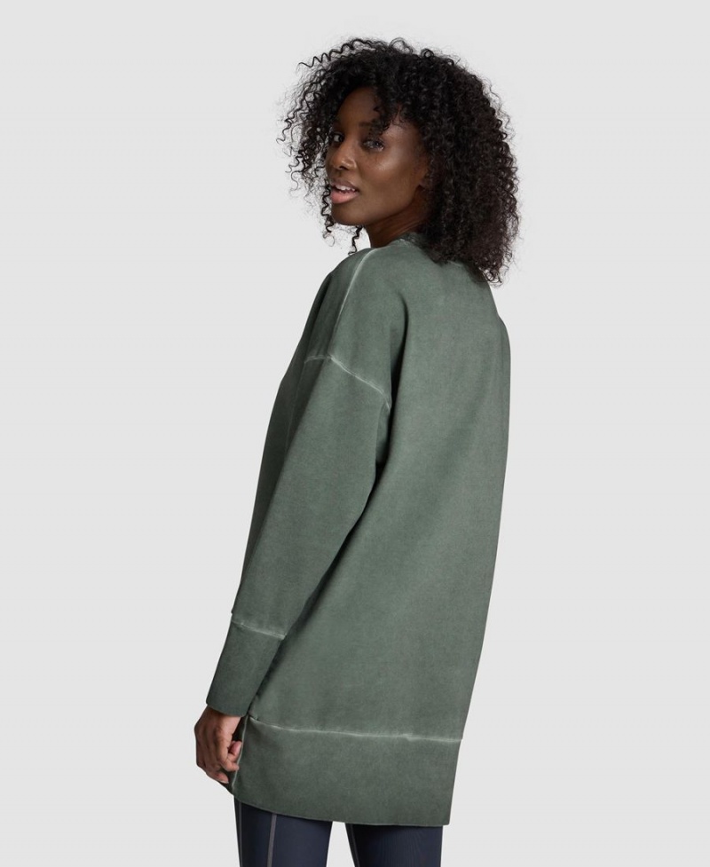 Vert Olive Sweatshirt Arena Icons Oversized Crewneck - JPO-0038952