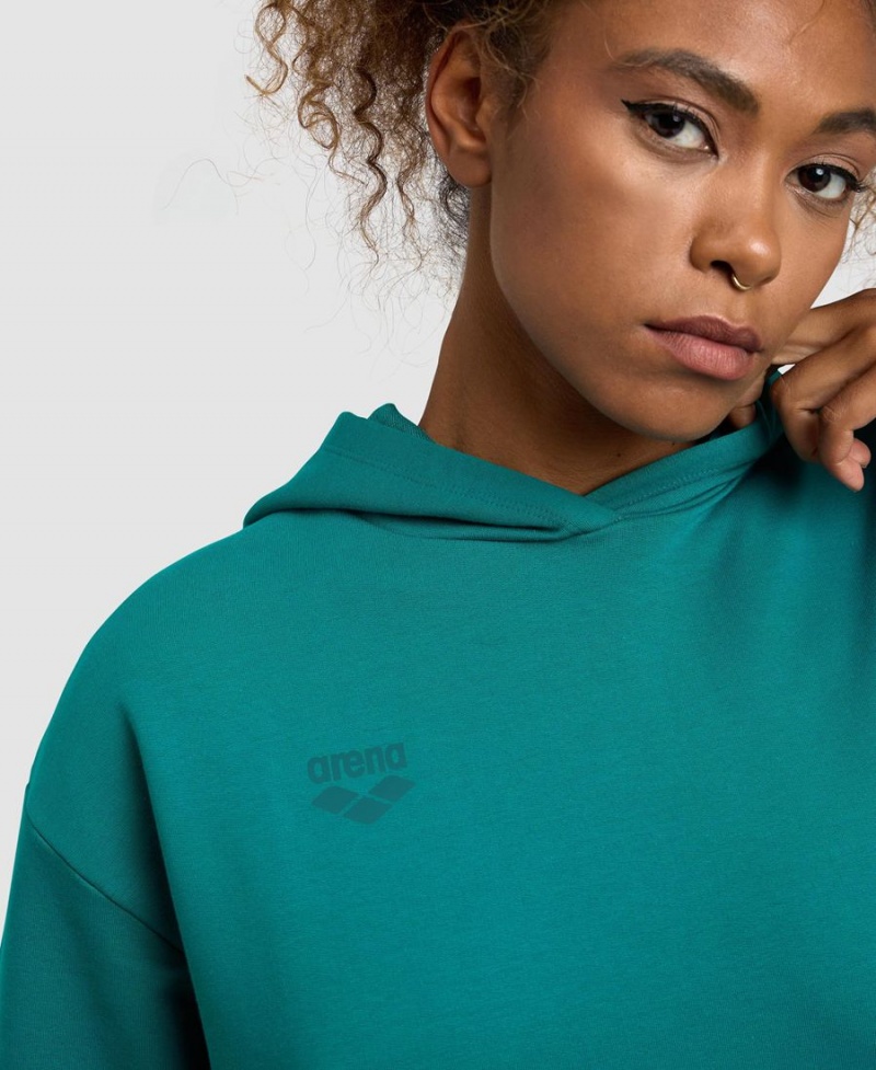 Vert Sweatshirt Arena Encapuchonné Fleece - ZEV-5813297