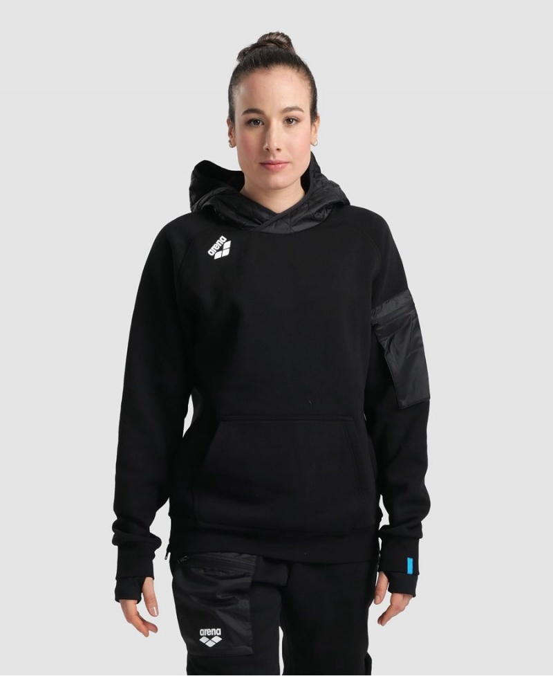 Noir Sweatshirt Arena Encapuchonné Tech - COR-1902026