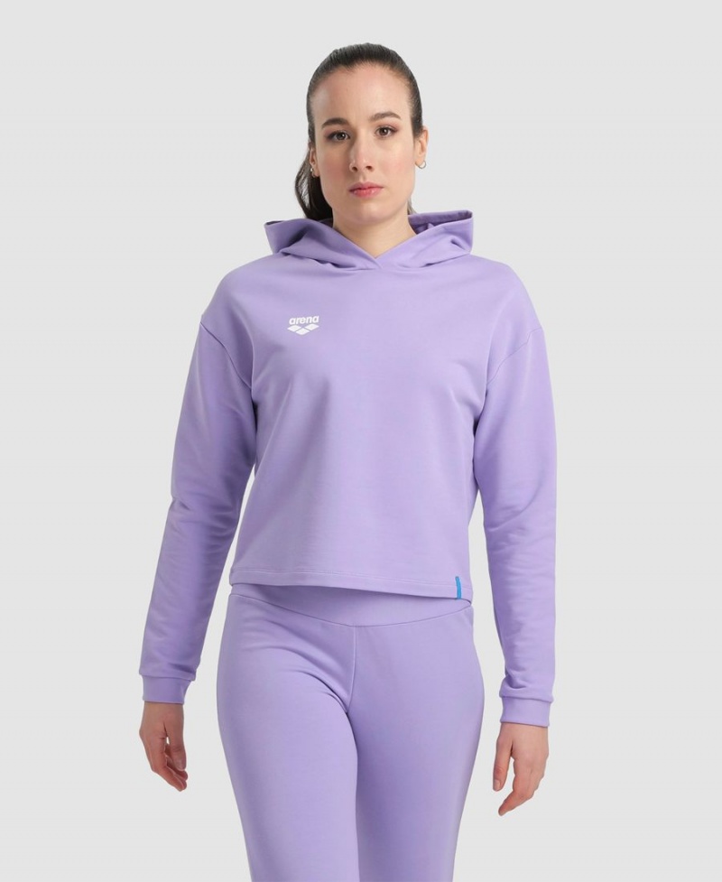 Violette Sweatshirt Arena Encapuchonné Fleece - DAM-9991961