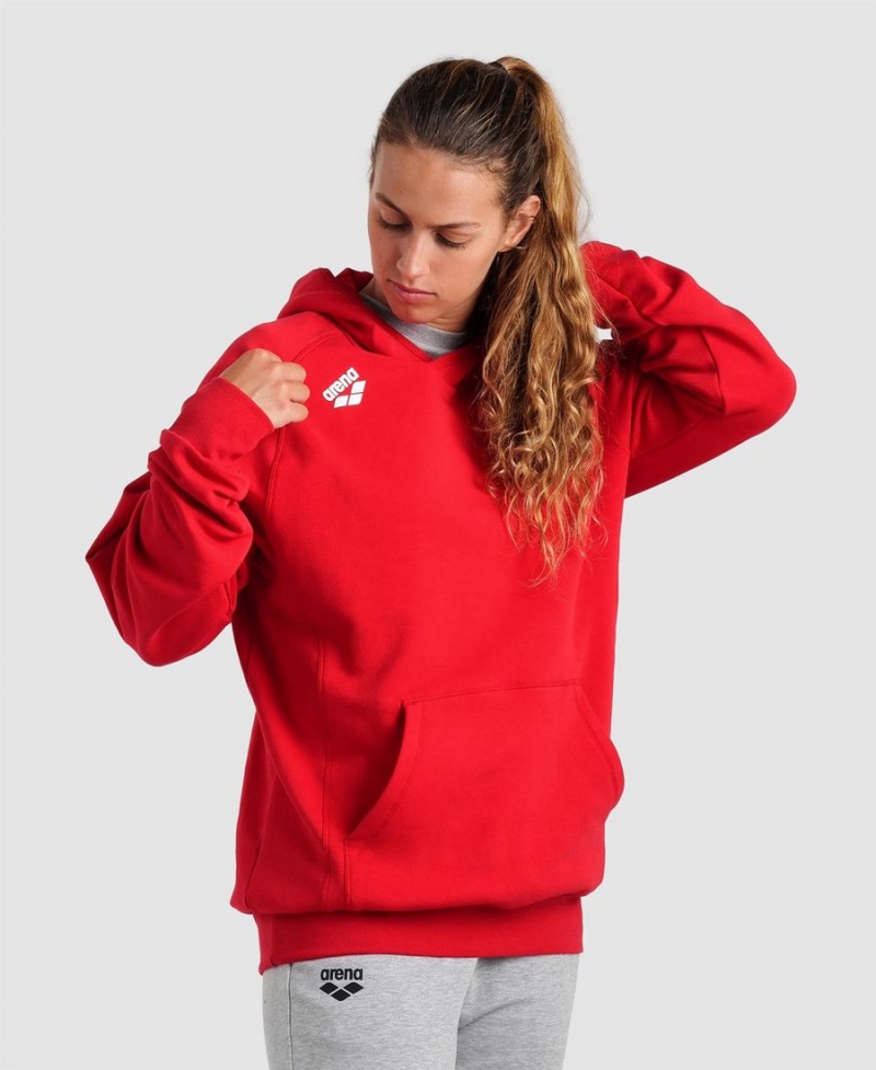 Rouge Sweatshirt Arena Team Encapuchonné Panel - ZKS-3790671