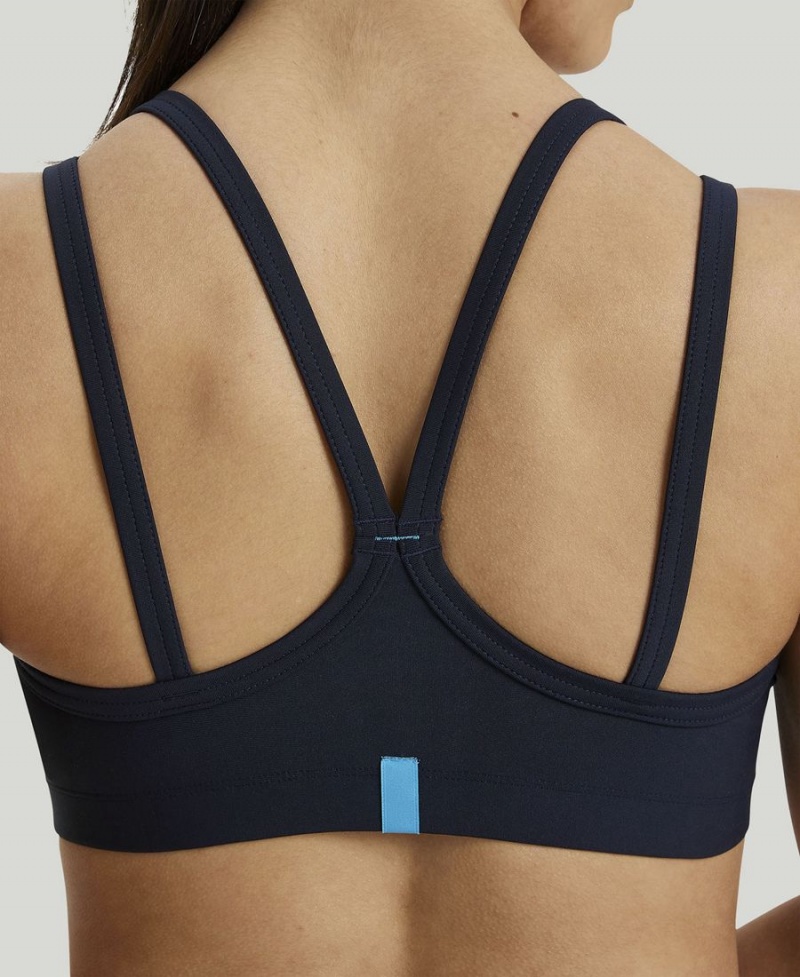 Bleu Marine Soutien Gorge Sport Arena Solid - PNB-9634195