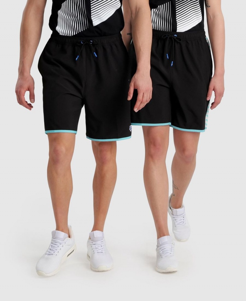 Noir Blanche Short Arena Icons Teamstripe Bermuda - RUY-0841545