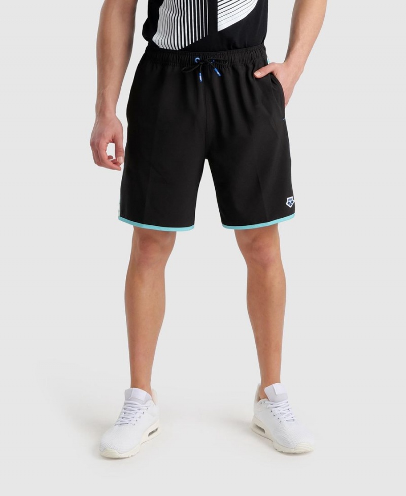 Noir Blanche Short Arena Icons Teamstripe Bermuda - RUY-0841545