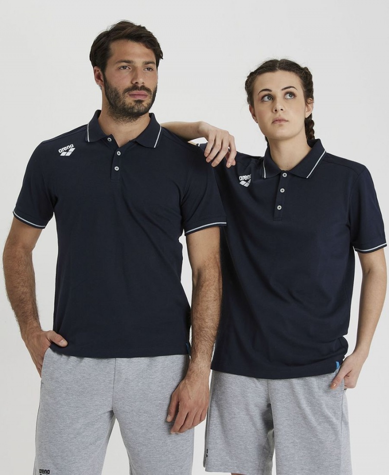 Bleu Marine Polo Arena Team Solid - ZSN-7441361