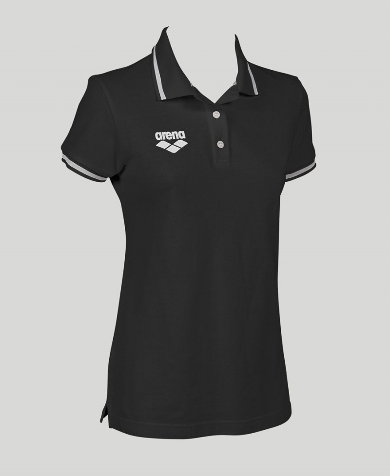 Noir Polo Arena Team Line Corta Sleeve - IXM-5293754