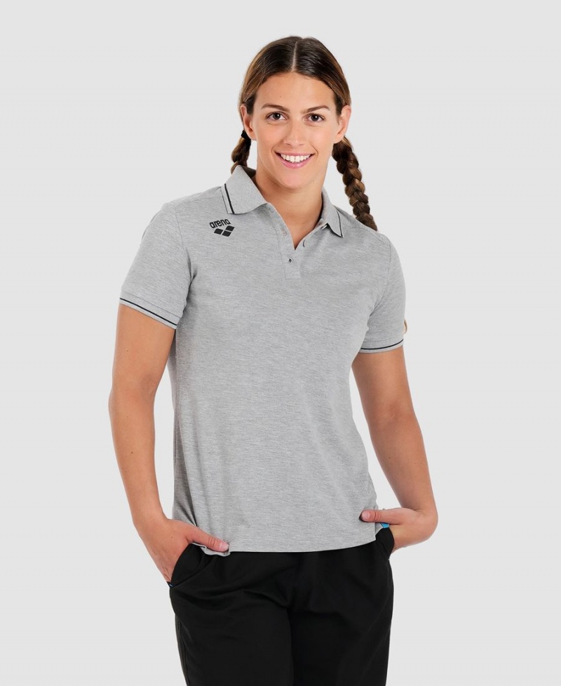 Grise Polo Arena Team Coton Solid - TGQ-6394680